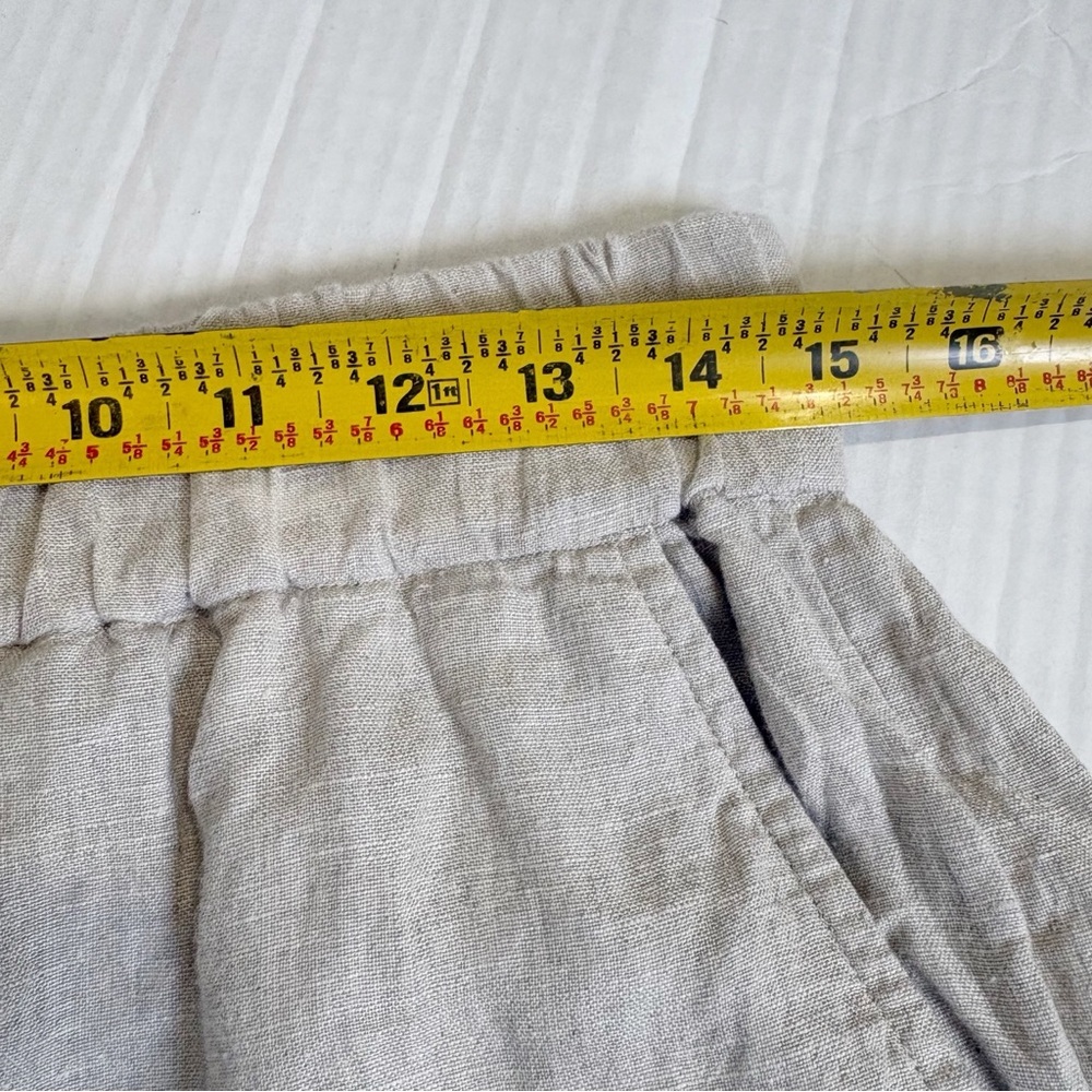 J. Crew Light Beige Linen Blend Women's Shorts - Picture 12 of 14